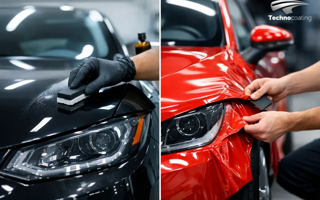 ¿Nanocerámica automotriz o wrap vinílico?