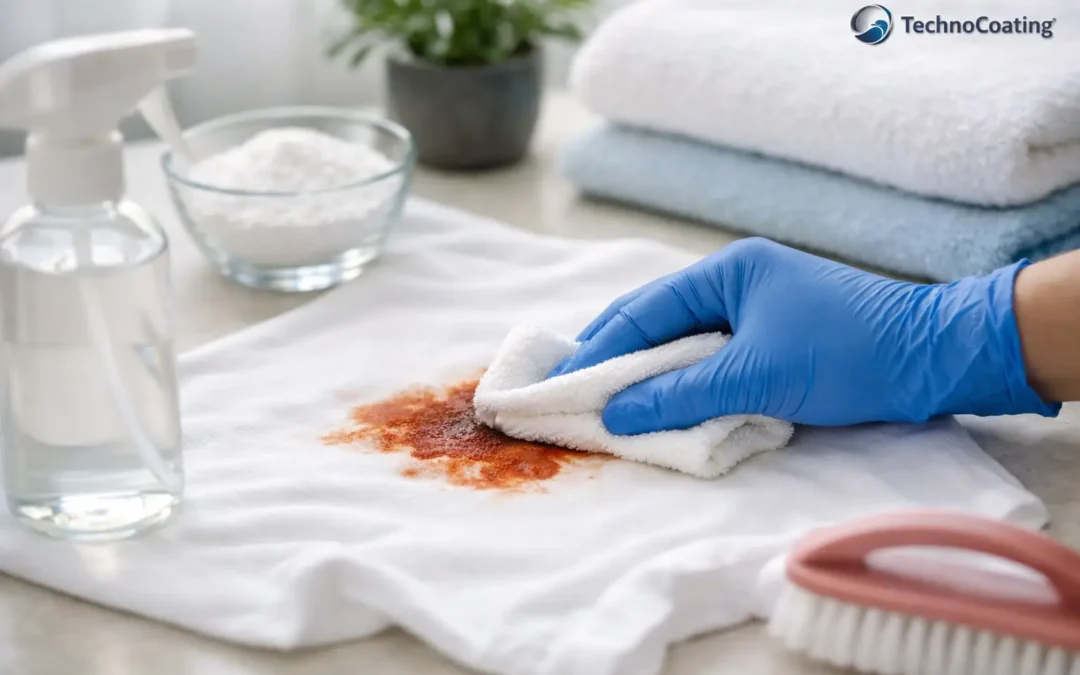 Cómo reducir manchas en textiles de forma eficaz