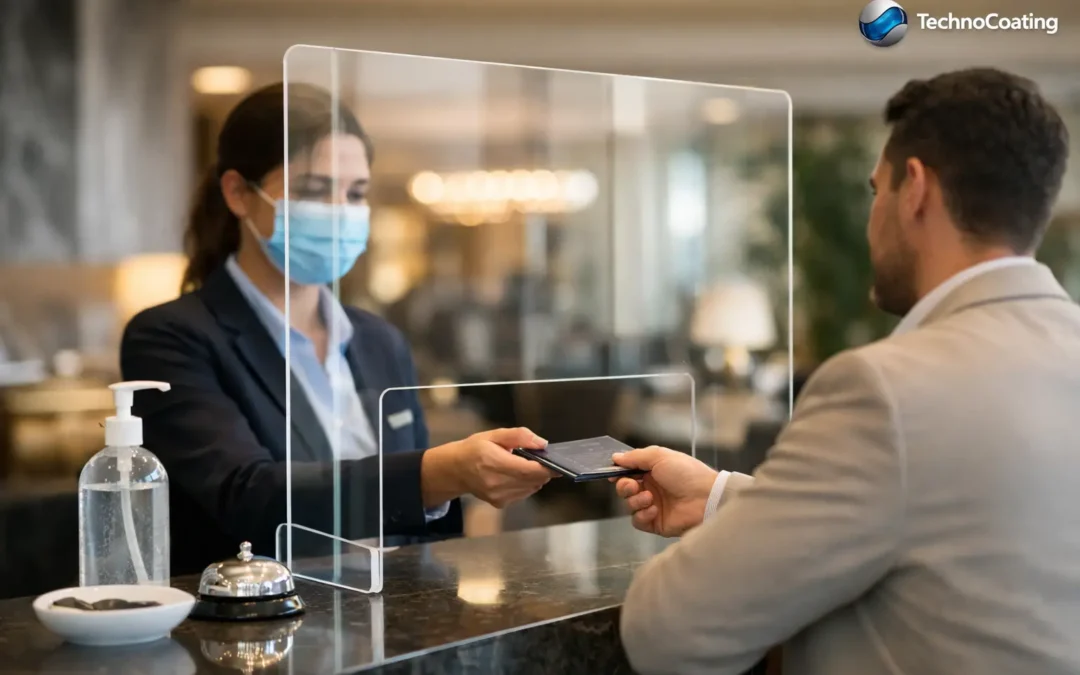 Ejemplo de protección para un lobby hotelero
